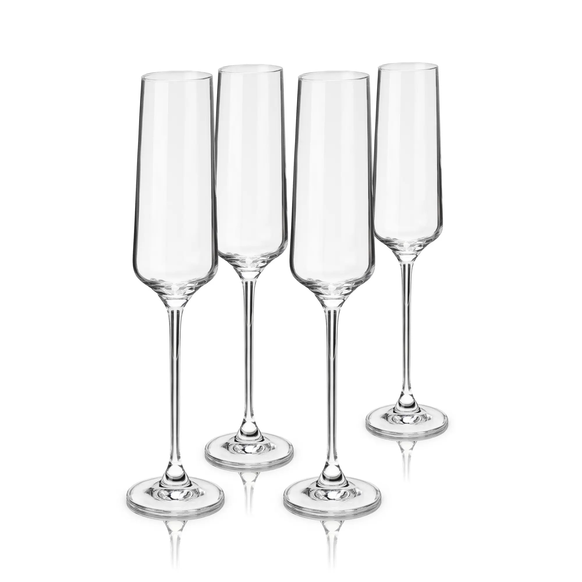 Viski Reserve Inez Crystal Champagne Flutes Set of 4 | Nordstrom | Nordstrom