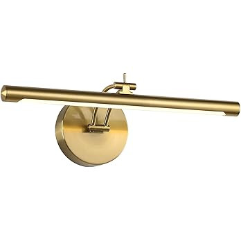 Picture Light Dimmable Hard Wired 15.75 Inch Adjustable Swing Arm Brass Wall Lights for Pictures ... | Amazon (US)