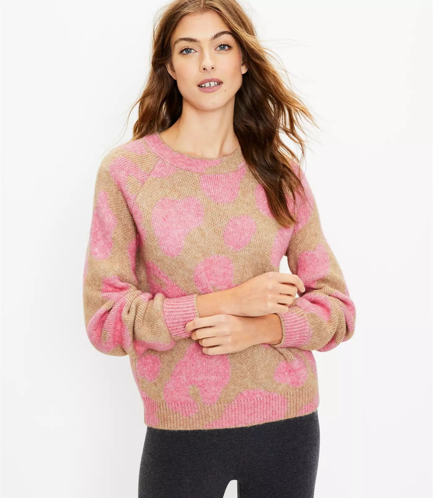 Lou & Grey Leopard Print Sweater | LOFT | LOFT