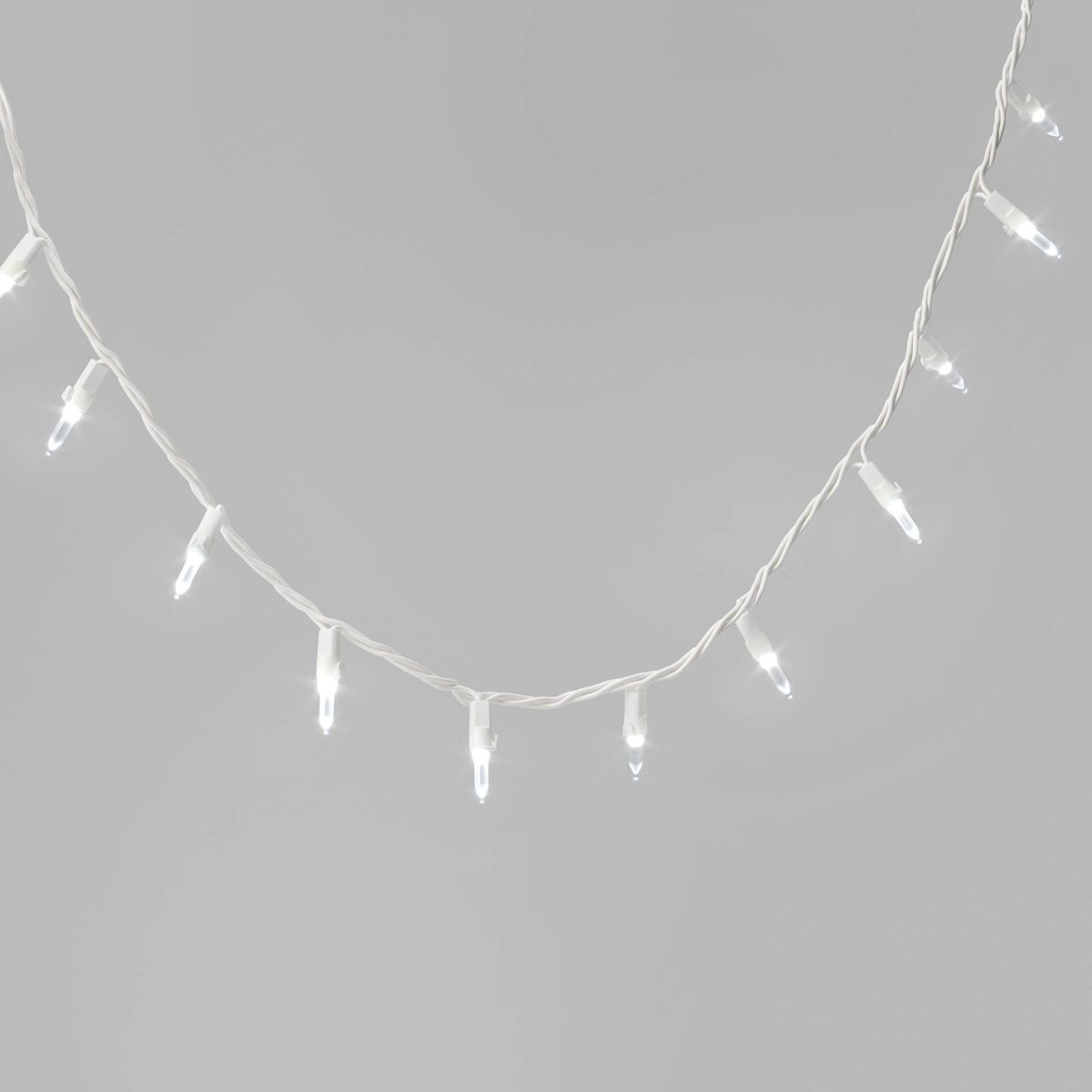 100ct LED Smooth Mini Christmas String Lights Warm White with White Wire - Wondershop™ | Target