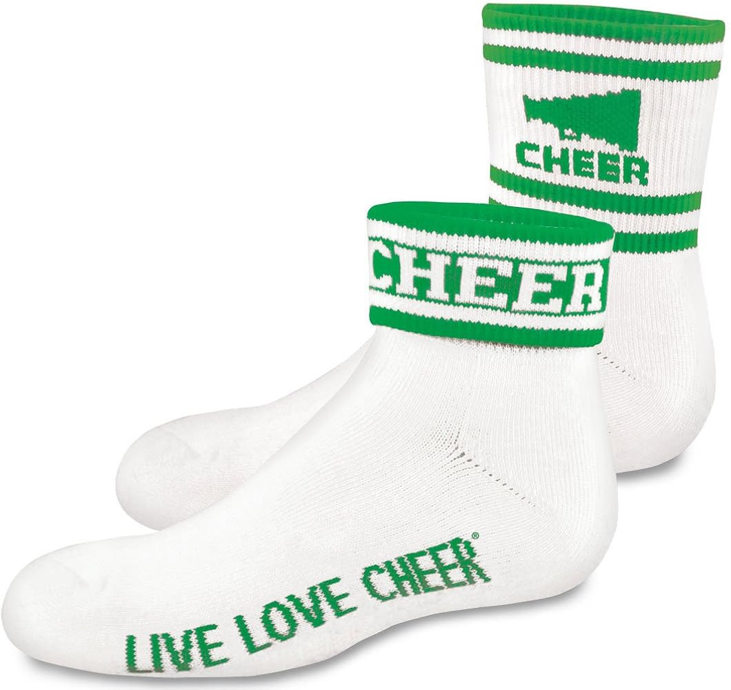 2" Quarter Sock With Cheer & Stripes | Amazon (US)
