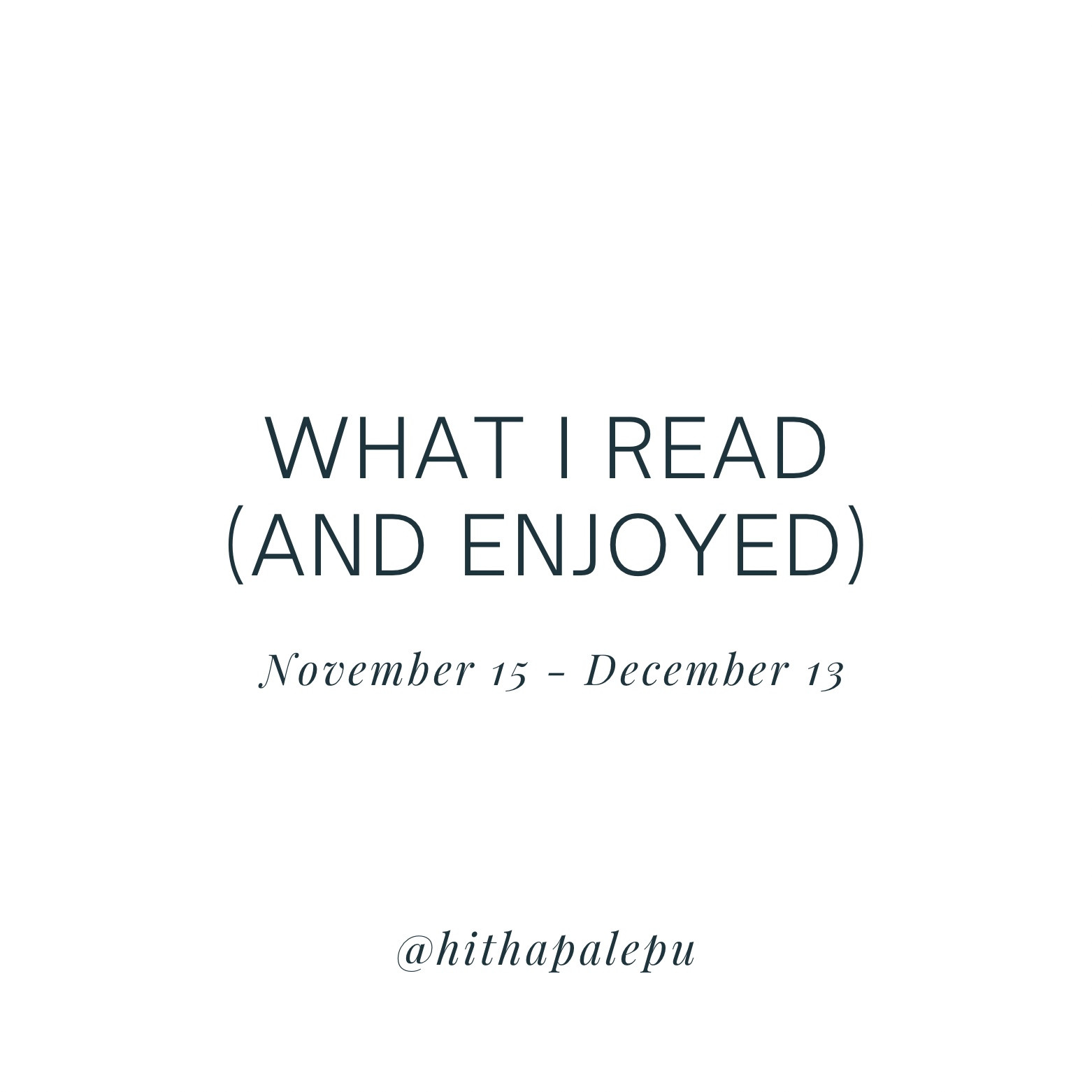 Buckle up, buttercup - it’s been a busy reading month and I have many thoughts.

Last month’s reading list was all over the place - salacious nonfiction, spicy festive fiction, and two books that held me and showed me a different way to live.

You can’t go wrong with any of them.

#LTKHoliday #LTKfindsunder50 #LTKtravel