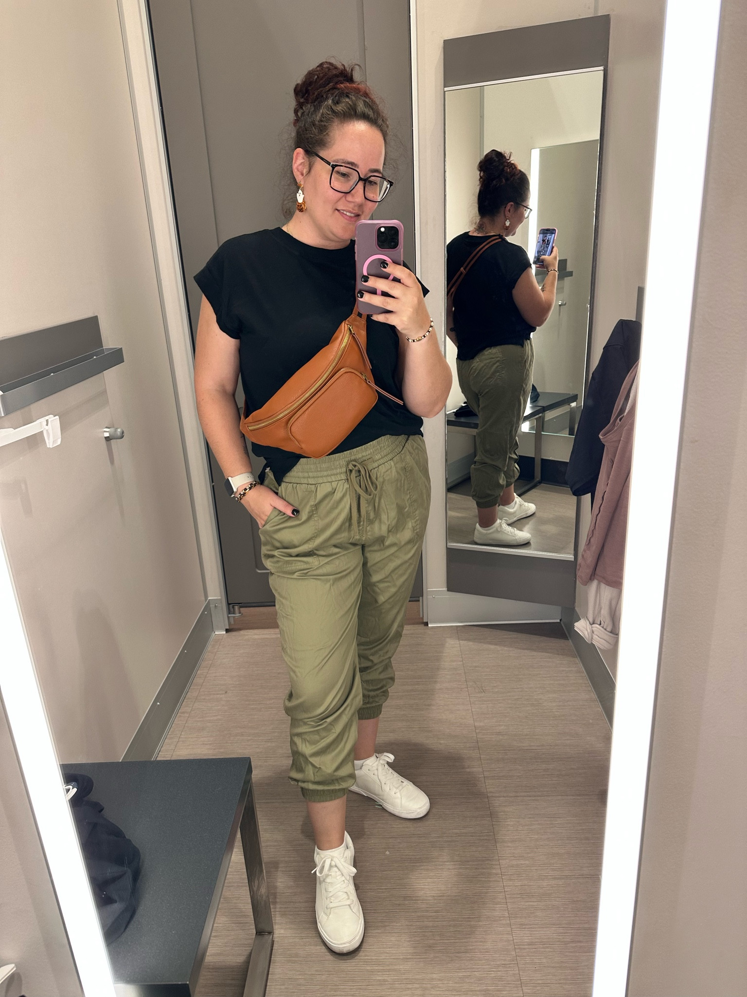 These Target joggers are so comfy! They run large, so I would size down one. Wearing a L here!

#LTKshoecrush #LTKmidsize #LTKunder50