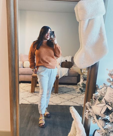 ✨Cozy + Casual outfit for work, dates, family gatherings. Love this color for the season. 

🤎 OOTD from My Closet!

[Sweaters under $30 holiday outfit, brown boots, orange waffle crew neck sweater nude beige brown black clean girl midsize under 20 neutral style]

#LTKshoecrush #LTKfindsunder100 #LTKSeasonal