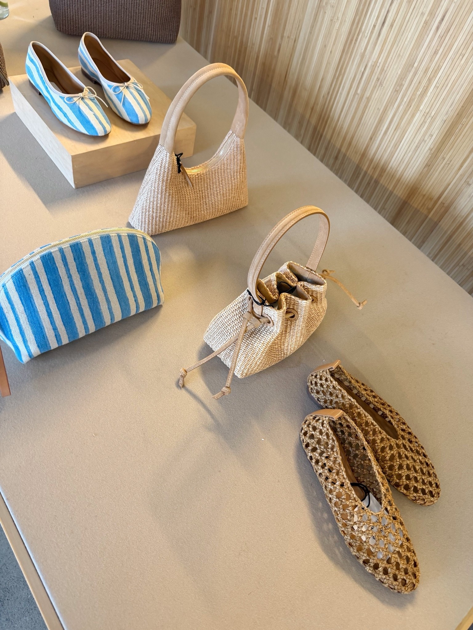 Some of the Mansur Gavriel x Pascucci limited edition collection - and some of Mansur Gavriel’s new summer collection. Summer shoes. Spring shoes. Raffia handbags. Woven ballet flats.

#LTKTravel #LTKOver40 #LTKootd
