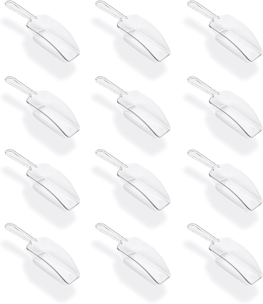 Super Z Outlet 5.5" Mini Acrylic Plastic Kitchen Scoops for Weddings, Candy Dessert Buffet, Ice C... | Amazon (US)