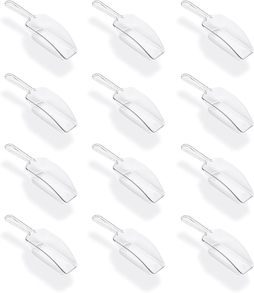 Super Z Outlet 5.5" Mini Acrylic Plastic Kitchen Scoops for Weddings, Candy Dessert Buffet, Ice C... | Amazon (US)