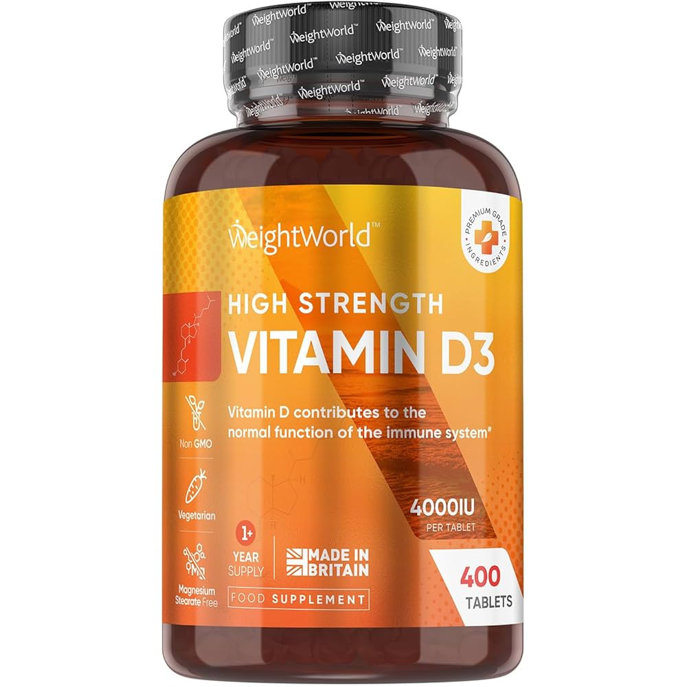 Vitamin D3 4000IU | 400 Tablets | 1+ Year Supply | 8mm Micro Vitamin D Tablets | Easy to Swallow ... | Amazon (UK)