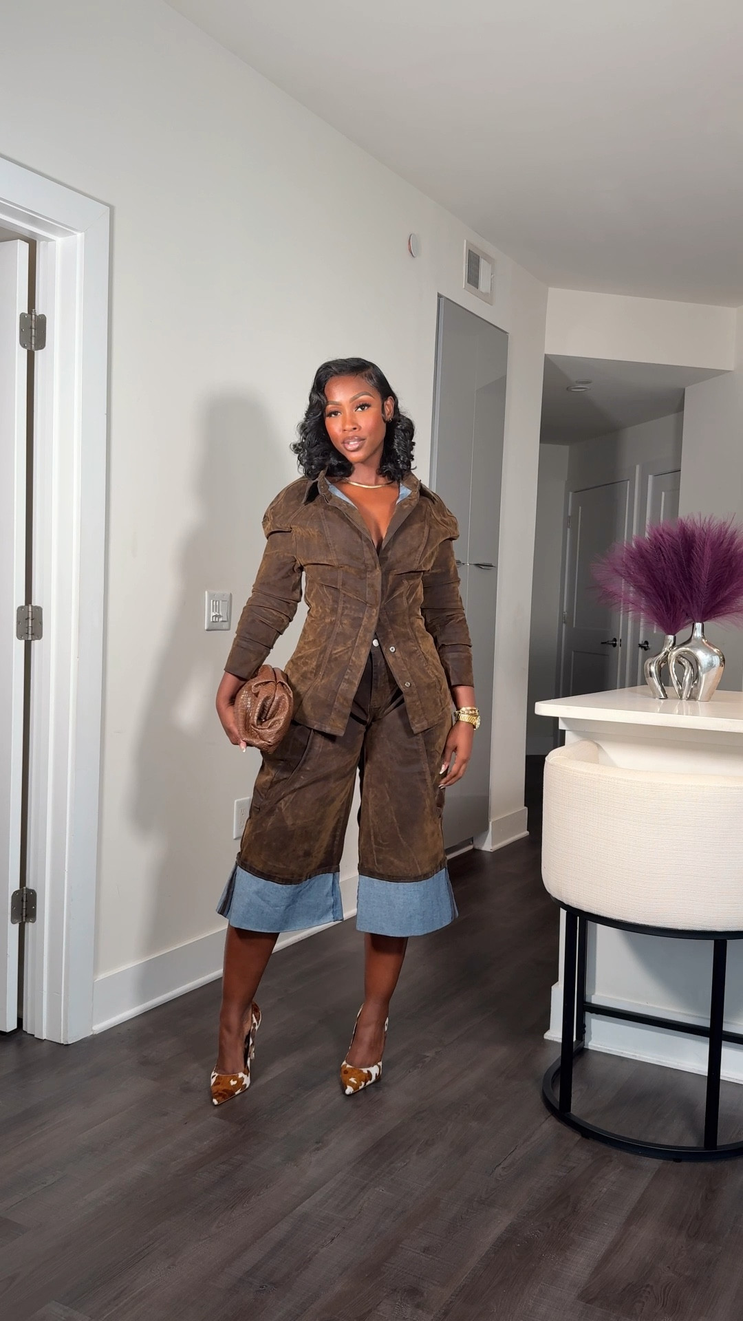 Velvet Denim Outfit 😍🤎 #FallOutfit 
Top✨ Small
Bottom✨ Medium

#LTKSeasonal