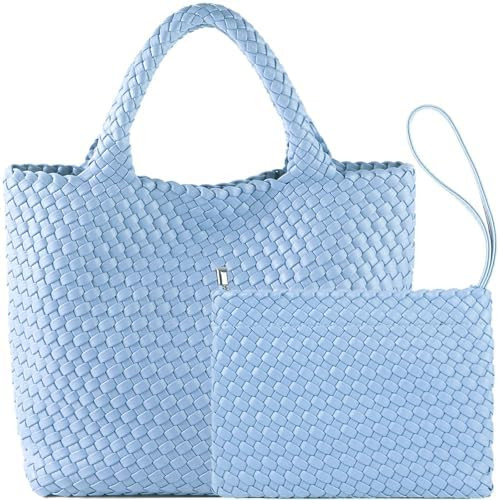 JINMANXUE Fashion Woven Bag Shopper Bag Travel Handbags and Purses Women Tote Bag Large Capacity ... | Amazon (US)