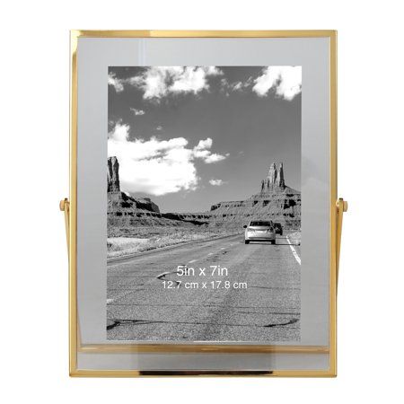 Better Homes & Gardens Brass Floating Photo Frame with Metal Easel | Walmart (US)