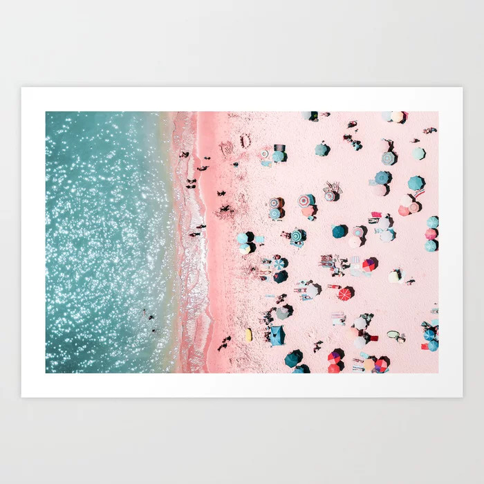 Ocean Print, Beach Print, Wall Decor, Aerial Beach Print, Beach Photography, Bondi Beach Print Ar... | Society6