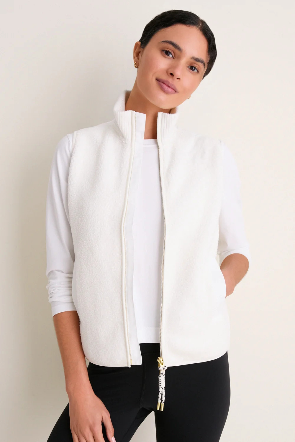 White Teddy Lisa Vest | Tuckernuck (US)