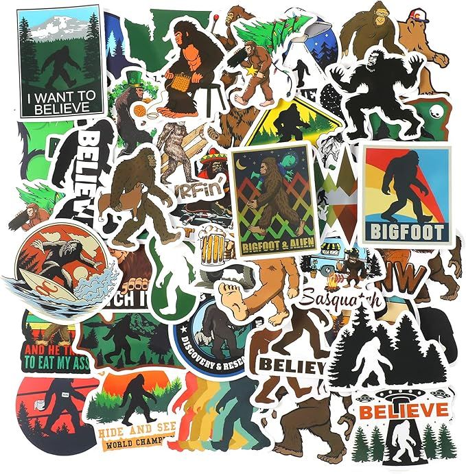 150 Pieces Bigfoot Outdoor Nature Vinyls Stickers Waterproof Laptop Sticker Decal Cute Cool Aesth... | Amazon (US)