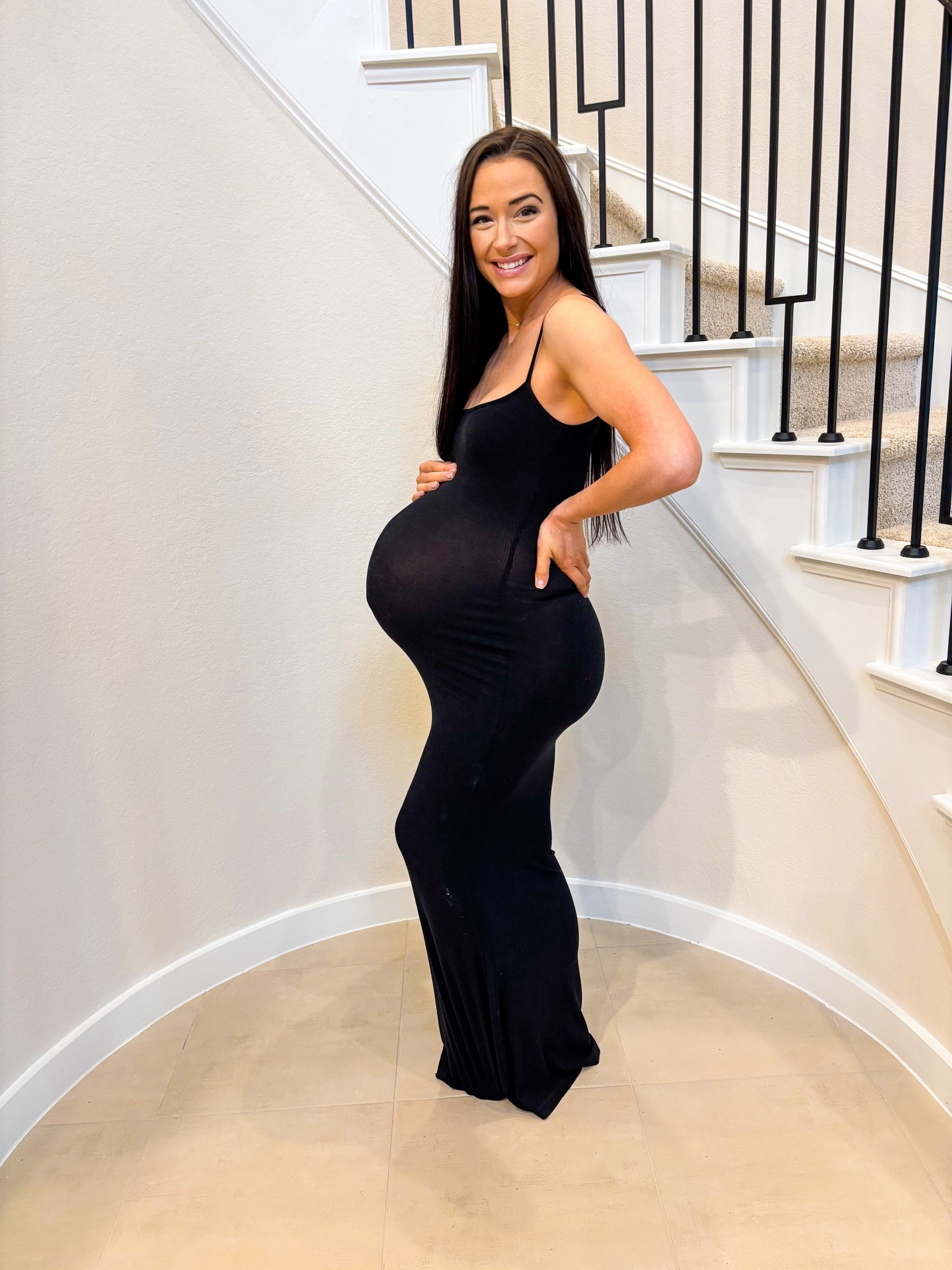 Love a good bump update! Wore this in a Small (sized up from an XS) and it fit me from week 4 until week 37! So much stretch and so soft and cozy! Basically lived in this dress while pregnant! 

#LTKBaby #LTKSummerEdit #LTKBump