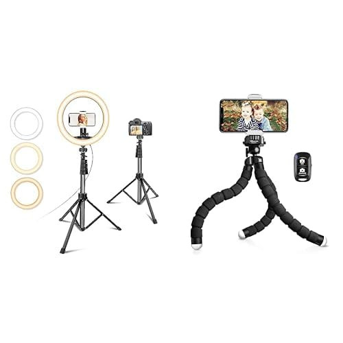 UBeesize 12” Selfie Ring Light with Phone Tripod Pro S | Amazon (US)