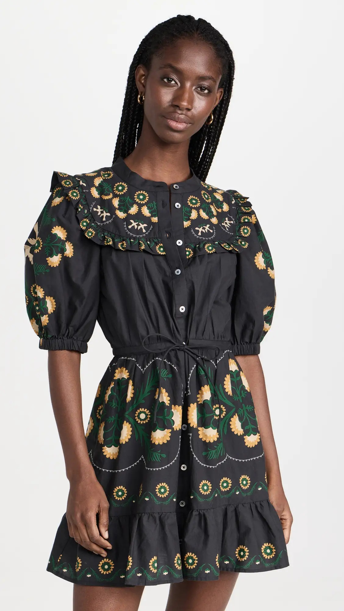 Sea Perle Print Puff Sleeve Dress | Shopbop | Shopbop