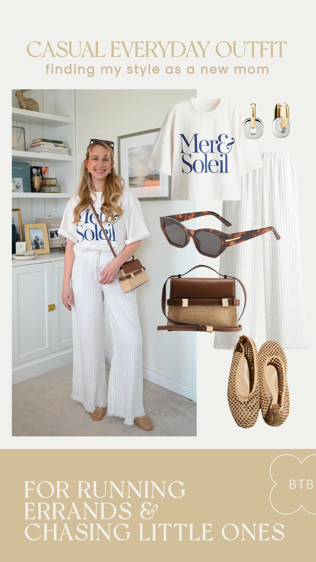 Finding my style in new motherhood while still remaining true to myself 🤍 I can see myself running errands or chasing our little one around in this outfit while still remaining chic but casual! 

#LTKSummerEdit #LTKFindsUnder50 #LTKStyleTip