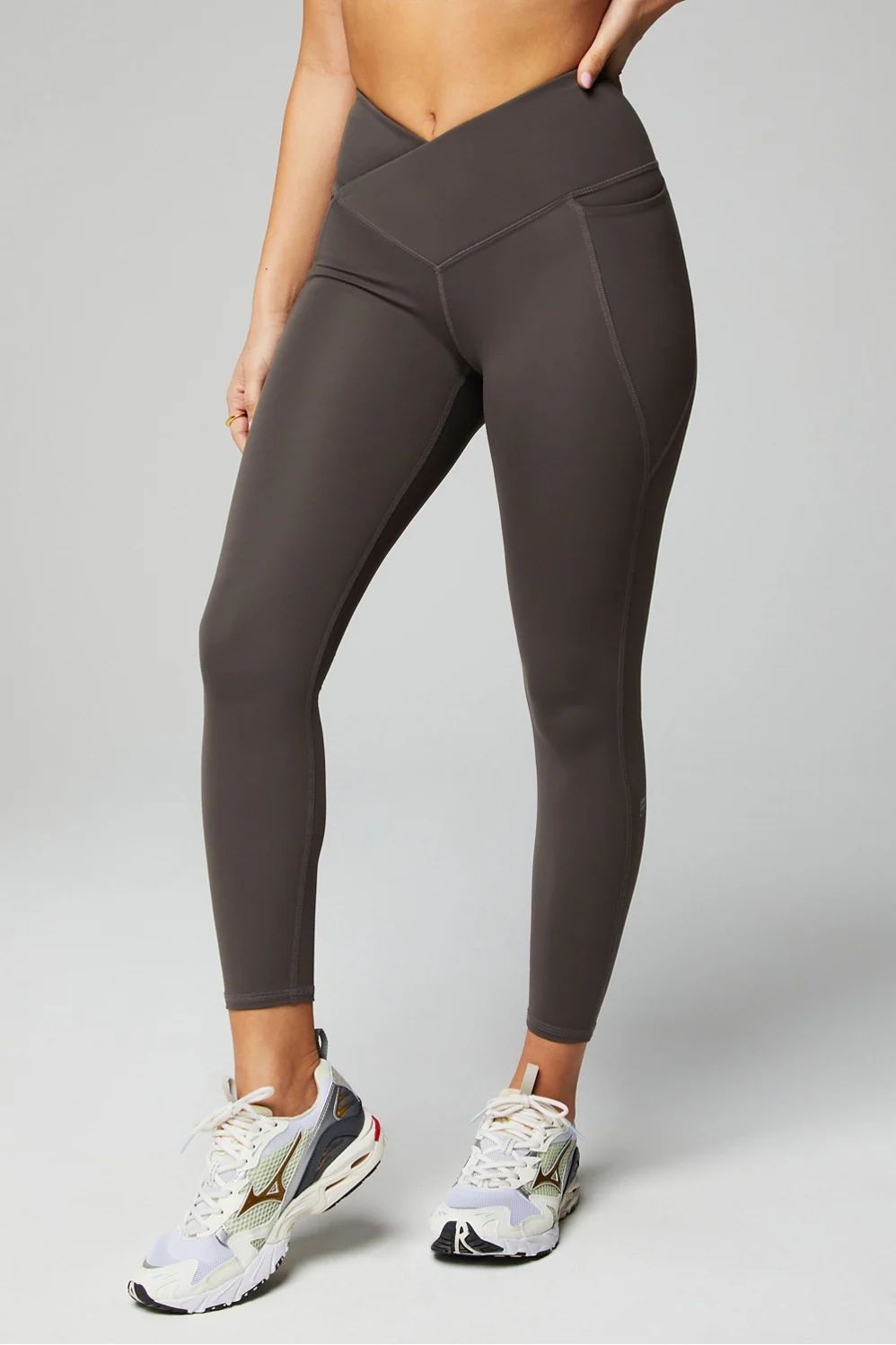 Oasis PureLuxe HW Crossover 7/8 Legging | Fabletics - North America