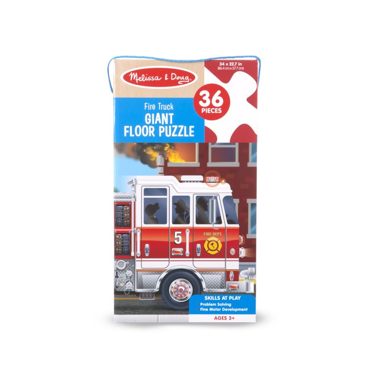 Melissa & Doug Fire Truck Giant Floor Puzzle, 36 Piece | Walmart (US)