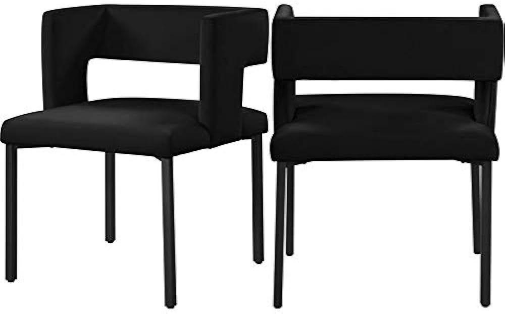 Meridian Furniture Caleb Collection Modern | Contemporary Upholstered Dining Chair with Unique Sq... | Amazon (US)