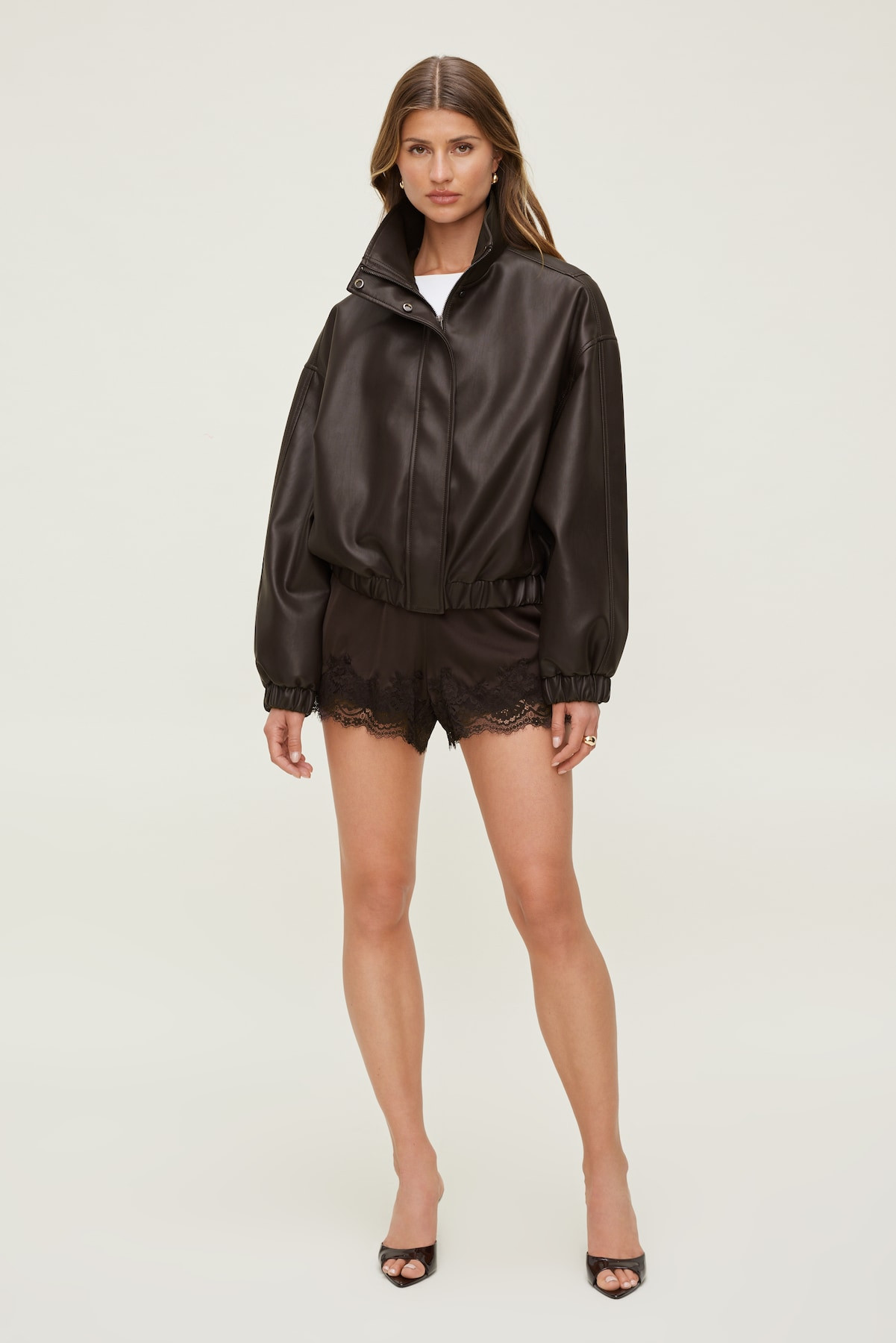 Lace Satin Shorts | Dynamite Clothing
