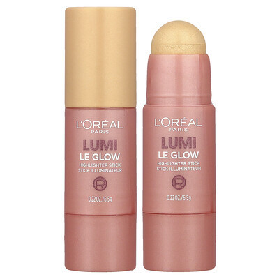 L'Oréal, Lumi, Le Glow Highlighter Stick, 635 Glowy Golden Couture, 0.22 oz (6.5 g) | iHerb