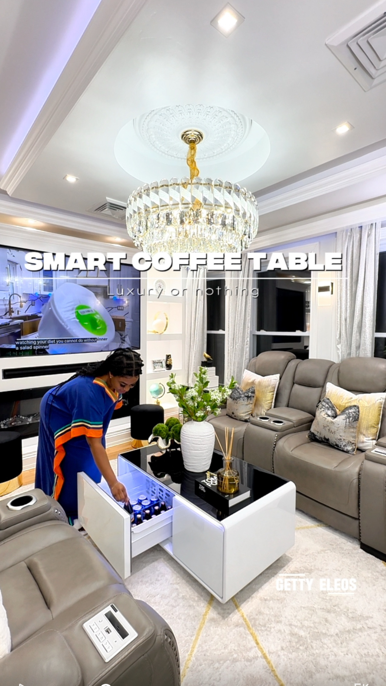❇️Who knew 🤔my next luxury upgrade would come with a built in fridge , charging pot and a Bluetooth party starter?

❇️When my old mirrored coffee table broke, I saw it as the perfect excuse to level up and I did just that.

❇️Meet my new smart coffee table:
It chills my drinks with an in table refrigerator, plays my favorite songs through Bluetooth speakers, powers up my phone with both cable & wireless charging, and honestly? It’s giving future meets luxury living.

I don’t have to leave my formal room to grab a cold drink, connect to music, or charge up. Everything I need is now right here disguised in the sleekest table ever.

❇️This isn’t just decor. It’s a whole experience.
Would you ever switch to a smart coffee table? 
Let’s talk in the comments.

❇️send it to inspire someone 🤍

#SmartHomeFurniture
#ModernLuxuryVibes
#GettyEliosHome 

#LTKHome #LTKActive #LTKSeasonal