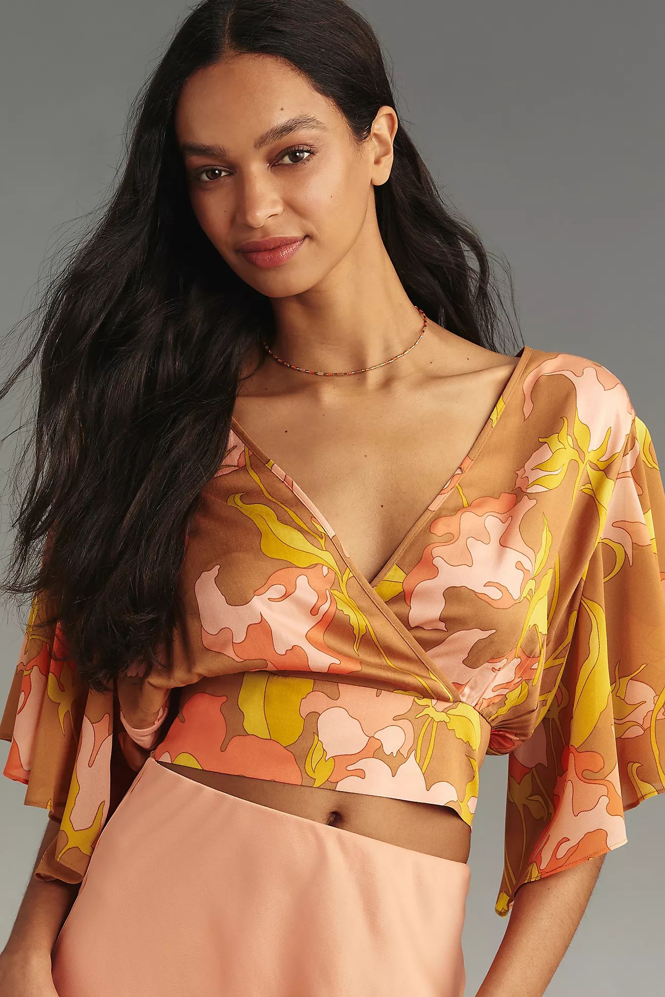 Tiny Olympia Faux-Wrap Top | Anthropologie (US)