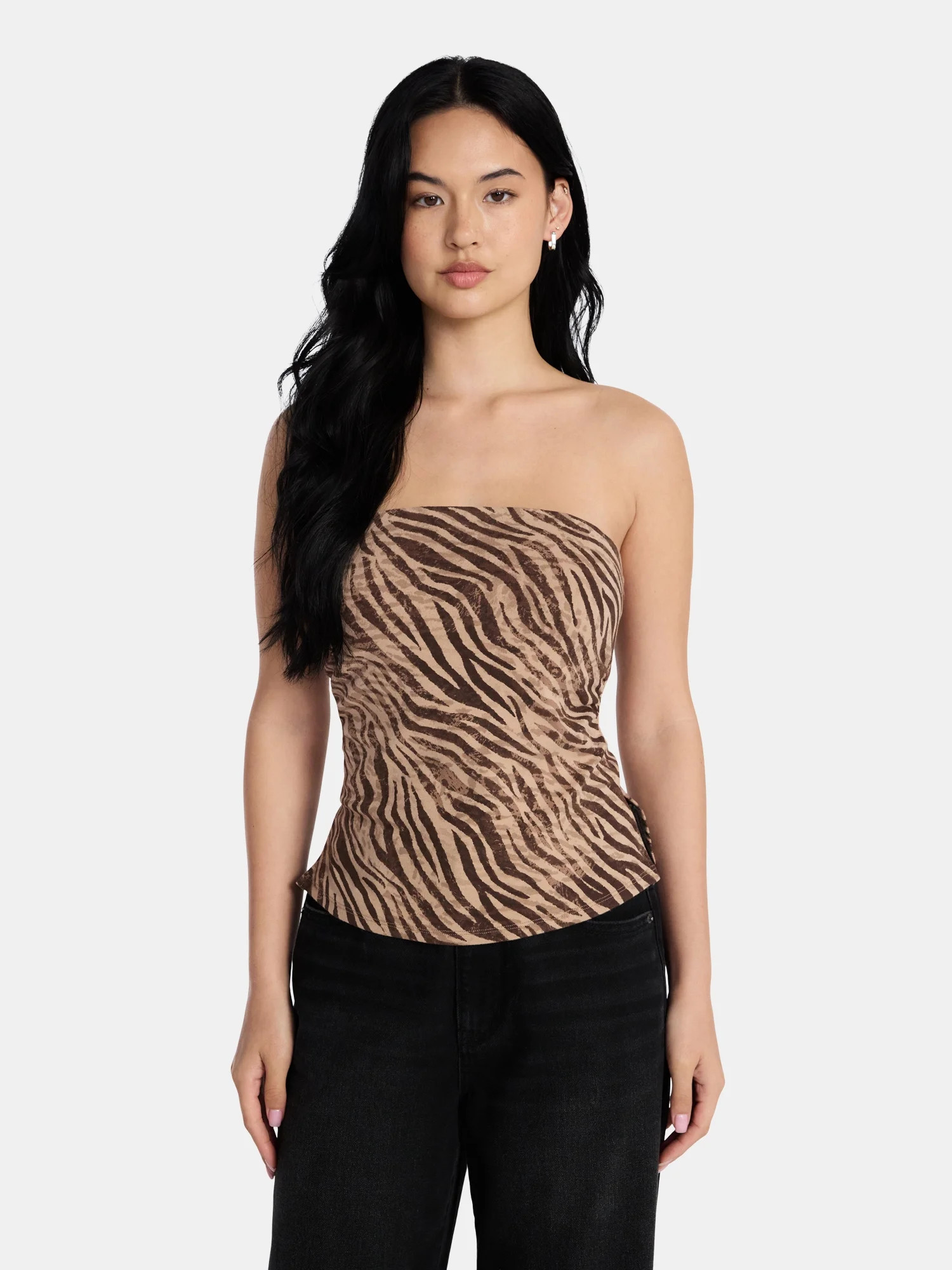 Madden NYC Women\u2019s Slit Tube Top, Sizes XXS-XXL - Walmart.com | Walmart (US)