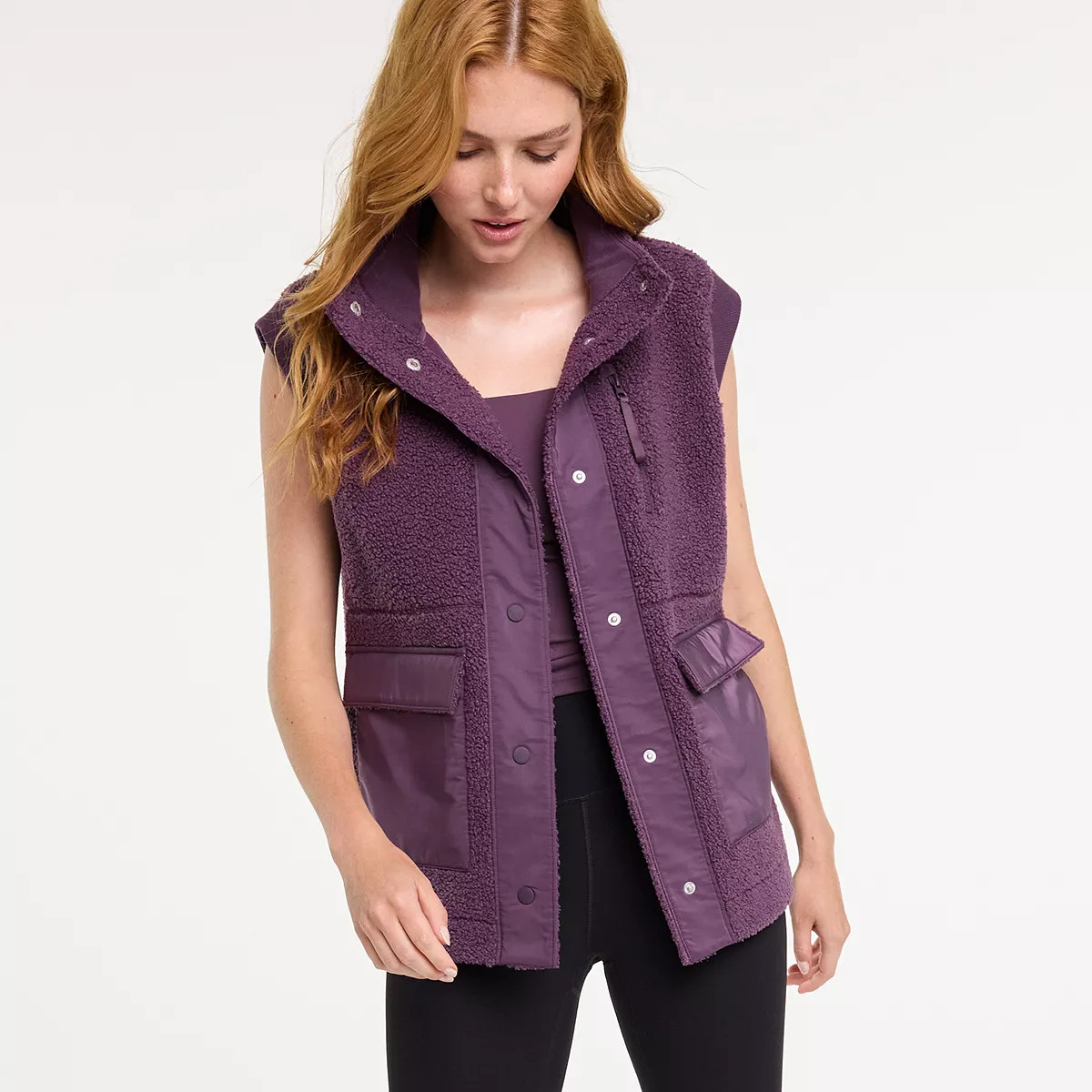 Women's FLX Patch Pocket Boucle Vest | Kohl's