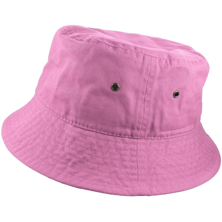 Gelante Bucket Hat 100% Cotton Packable Summer Travel Cap. Light pink-S/M | Walmart (US)