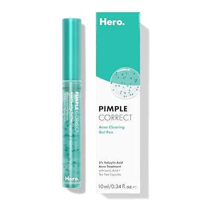 Hero Cosmetics Pimple Correct Acne Clearing Gel Pen - Maximum Strength 2% Salicylic Acid, Non-Dry... | Amazon (US)