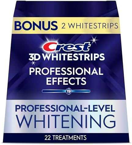 Crest 3D Whitestrips Professional Effects – Teeth Whitening Kit, 22 Treatments (20 + 2 Bonus), ... | Amazon (US)