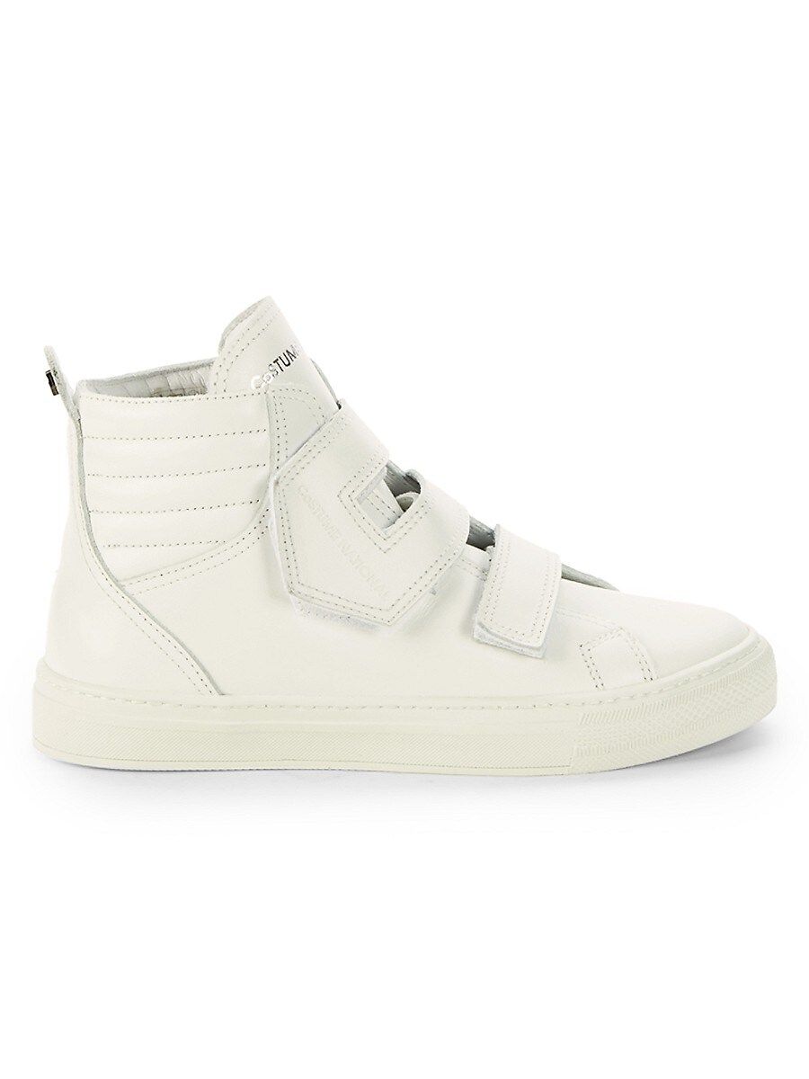 Costume National Women's Leather High-Top Sneakers - White - Size 6 | Saks Fifth Avenue OFF 5TH