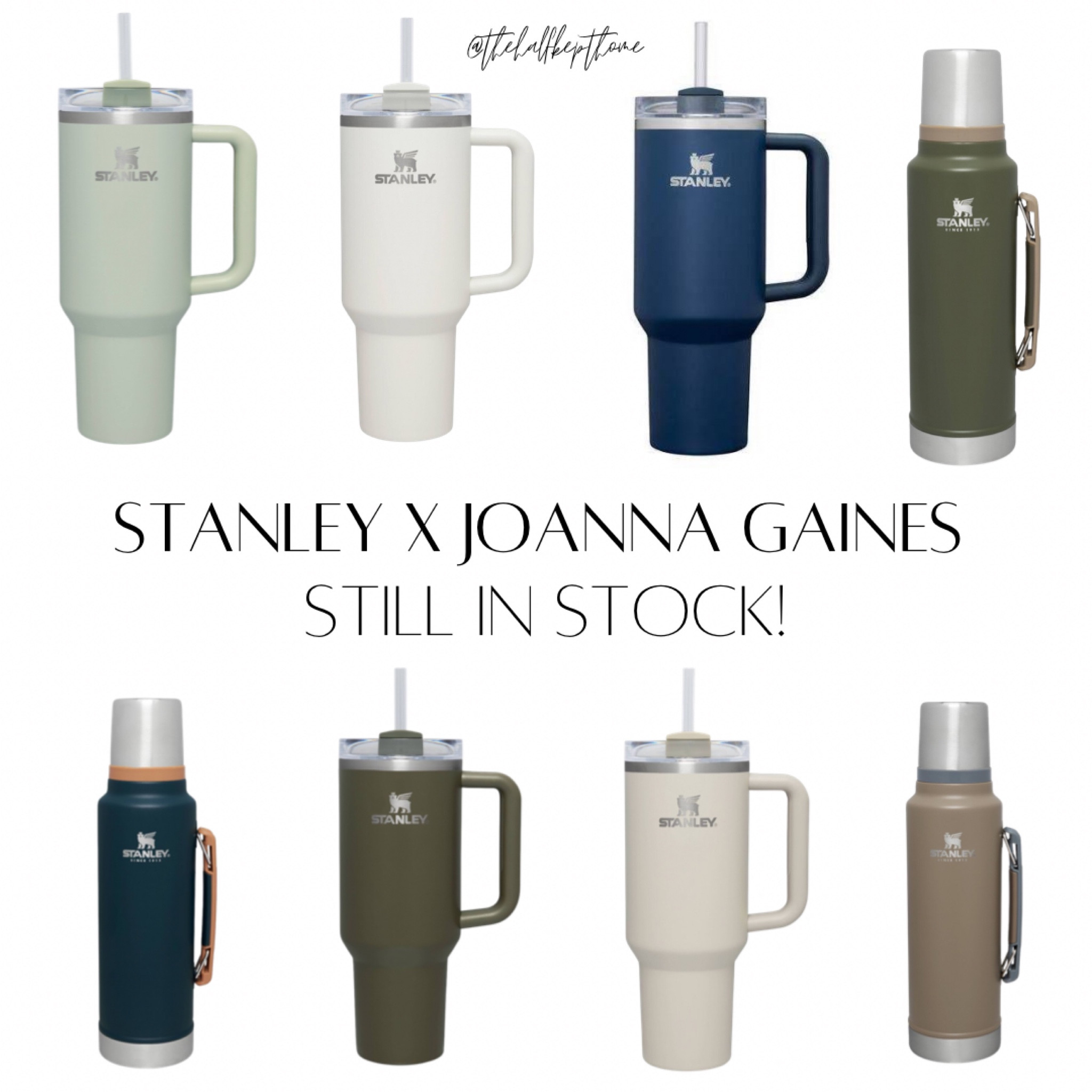 Stanley x Joanna Gaines magnolia hearth & hand collection is live! Colors still in stock 😍 stanley, tumblers, travel mug, summer, summer essentials, travel essentials, target. 

#LTKunder50 #LTKBacktoSchool #LTKhome