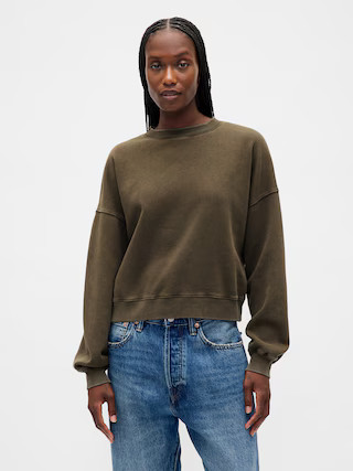 VintageSoft Wedge Crewneck Sweatshirt | Gap (US)