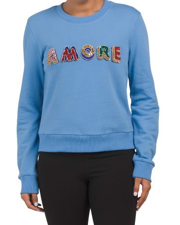 Amore Bead Sweatshirt | TJ Maxx