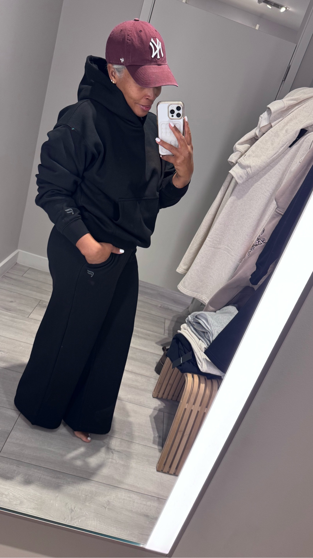 All back fleece sweat pant & hoodie = instant chic and pulled together!

5’2 | 150 lbs | wearing M in top | S in sweat pant

#LTKdayinmylife #LTKgrwm #LTKootd