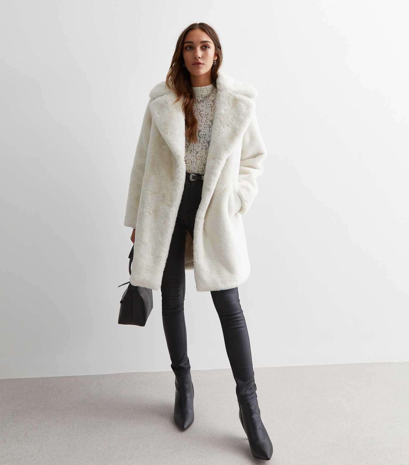 Cream Faux Fur Coat | New Look | New Look (UK)