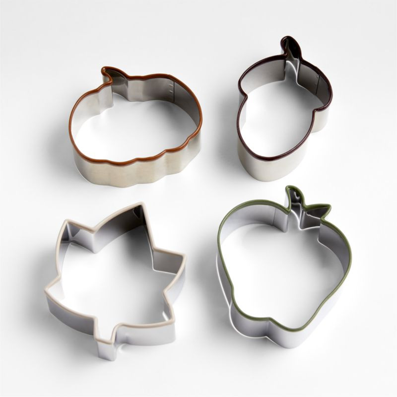 Fall Cookie Cutters, Set of 4 | Crate & Barrel | Crate & Barrel