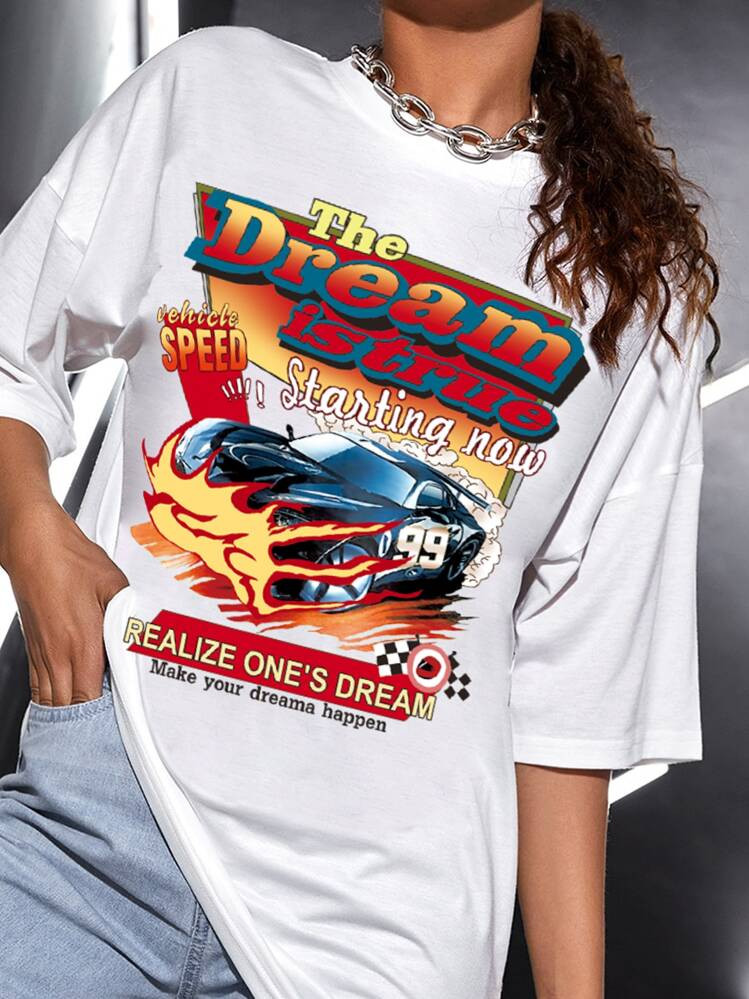 SHEIN Unity Casual Grafisch T-Shirt | SHEIN