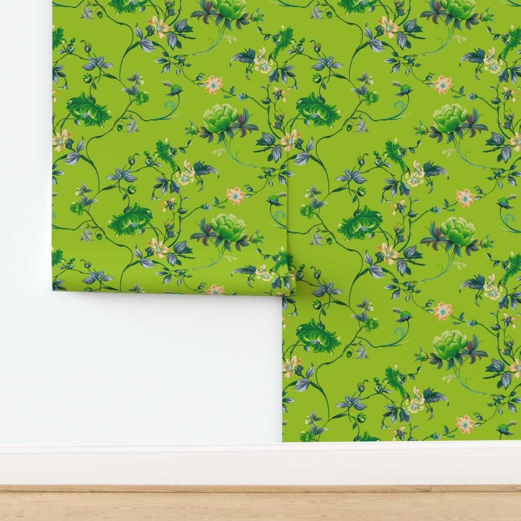 Ophelia Floral V.2 Wallpaper | Spoonflower | Spoonflower