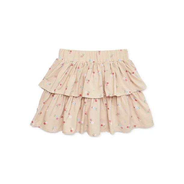 Garanimals Baby and Toddler Girls Tiered Skirt, Sizes 12M-5T - Walmart.com | Walmart (US)