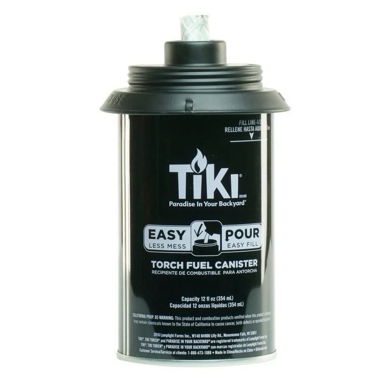 TIKI Brand 12 oz. Torch Replacement Canister with Easy Pour System 4-pack - Walmart.com | Walmart (US)