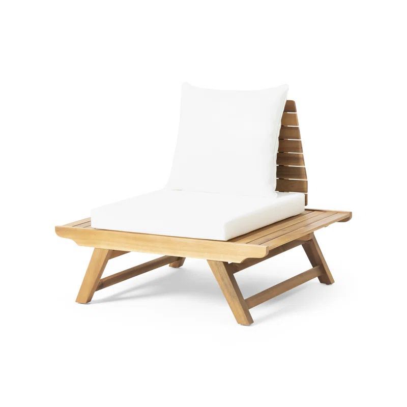 Salch Acacia Outdoor Armless Lounge Chair | Wayfair North America