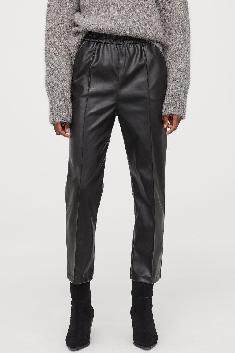 Imitation leather trousers | H&M (UK, MY, IN, SG, PH, TW, HK)