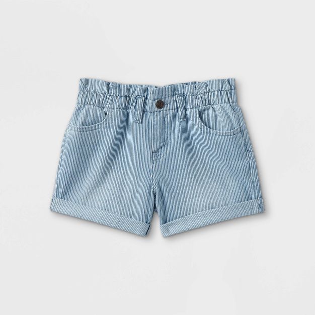 Girls' Striped High-Rise Paper Bag Waist Shorts - Cat & Jack™ | Target