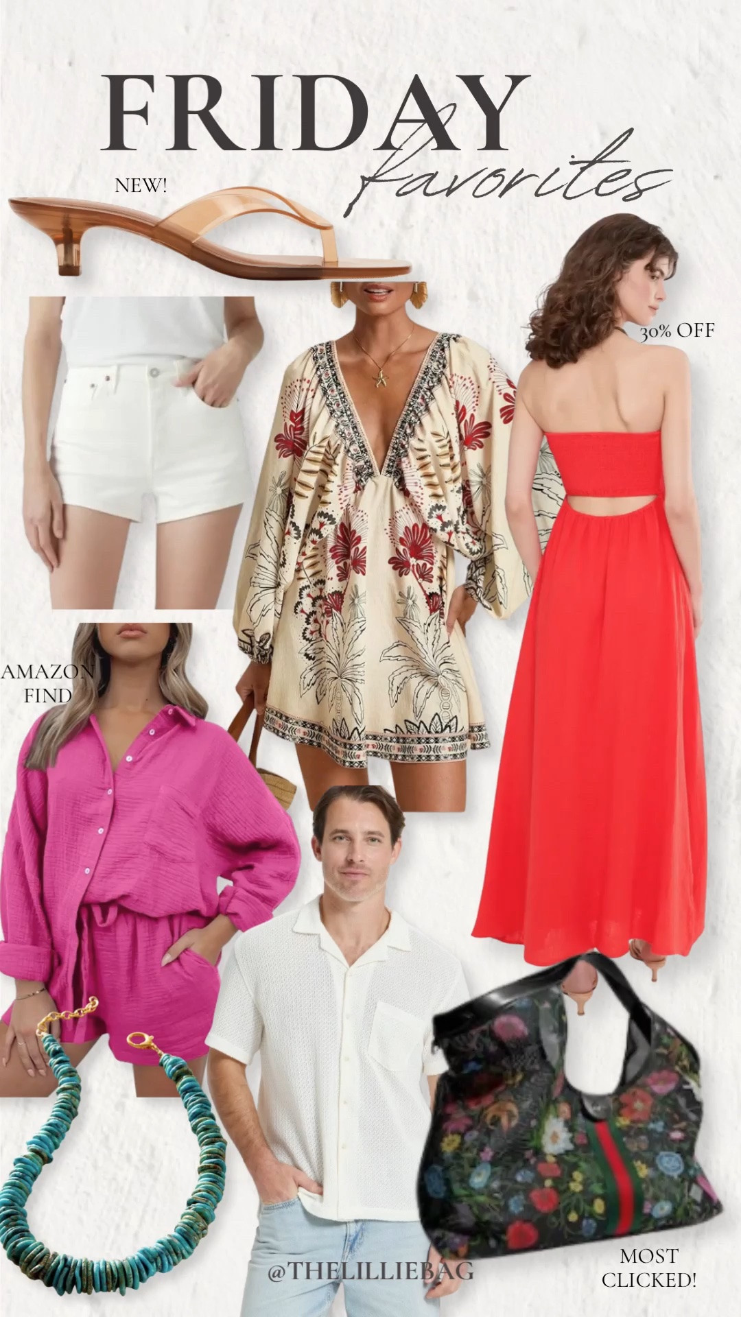 Friday Favorites ✨☀️

This week’s mix of colorful summer finds 🙌🏼 vacation dresses, Amazon sets, white denim, chic sandals, and easy resort wear pieces I’ve been loving lately

Also spotted: one of the MOST clicked bags lately 👏🏼 everything is linked on my LTK!

friday favorites, vacation outfits, resort wear, amazon finds, summer dresses, white denim, colorful style, summer outfits

#LTKSeasonal #LTKSaleAlert