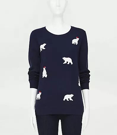 Loft Polar Bear Essential Sweater | LOFT Outlet